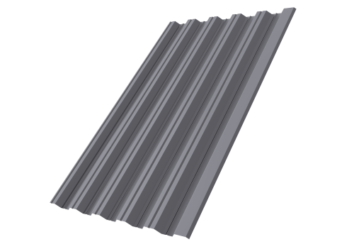 Профнастил НС35R 0,5 ПЭ RAL 7004 сигнальный серый | Металлобаза Волхонка