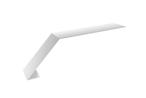 Планка капельник 100х60 0,45 PE с пленкой RAL 9003 сигнальный белый | Металлобаза Волхонка