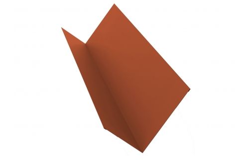 Планка примыкания 150х250 0,45 PE с пленкой RAL 8004 терракота | Металлобаза Волхонка