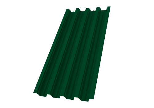 Профнастил Н75R 0,7 ПЭ RAL 6005 зеленый мох | Металлобаза Волхонка