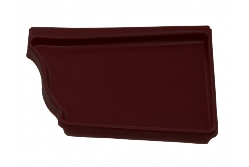 Заглушка правая Vortex 127мм RAL 8017 | Металлобаза Волхонка