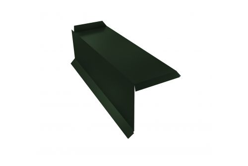 Планка торцевая сегментная 20мм Левая 0,5 GreenCoat Pural BT, matt RR 11 темно-зеленый (RAL 6020 хромовая зелень) | Металлобаза Волхонка