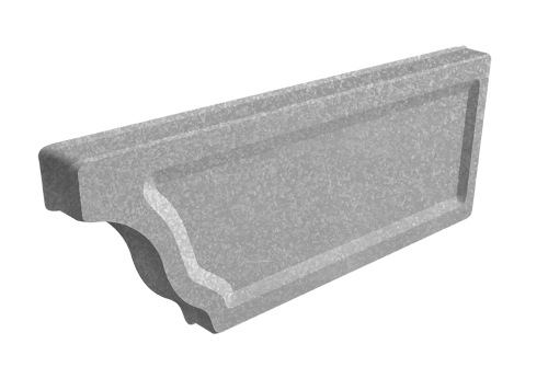 Заглушка желоба правая Vortex Project 210мм Zn | Металлобаза Волхонка