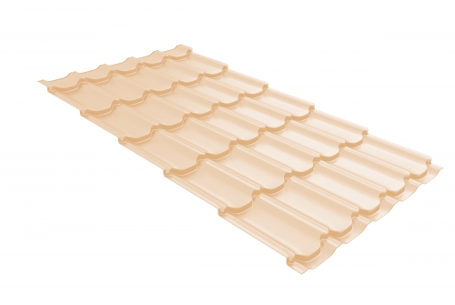 Металлочерепица квинта плюс 0,45 RAL 1015 светлая слоновая кость | Металлобаза Волхонка