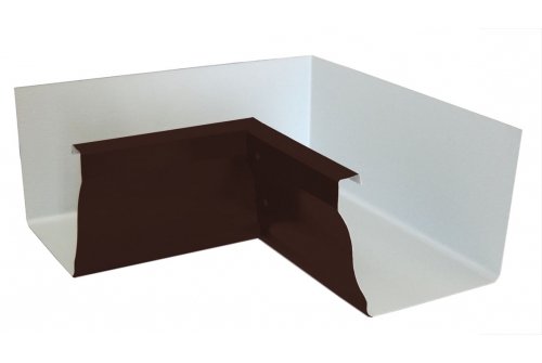 Угол желоба внутренний Vortex Matt 90гр 127мм RAL 8017 | Металлобаза Волхонка