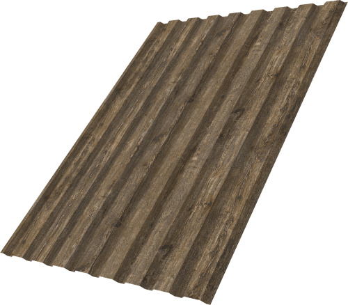 Профнастил С20A 0,45 Принт Элит Северное дерево TwinColor | Металлобаза Волхонка