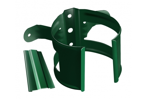 Кронштейн трубы Grand Line на дерево 90мм RAL 6005 зеленый мох | Металлобаза Волхонка