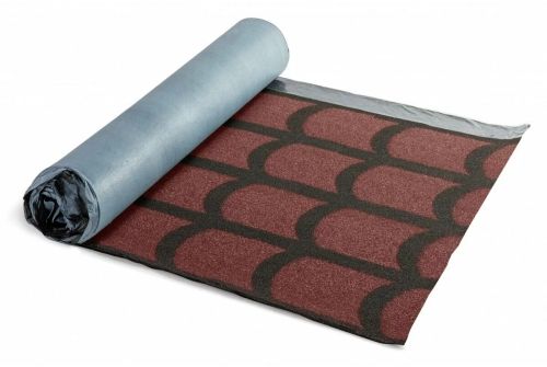 РУЛОННАЯ ЧЕРЕПИЦА Классическая, бордовая | Металлобаза Волхонка