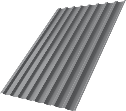 Профнастил С20B 0,4 ПЭ с пленкой RAL 7004 сигнальный серый | Металлобаза Волхонка