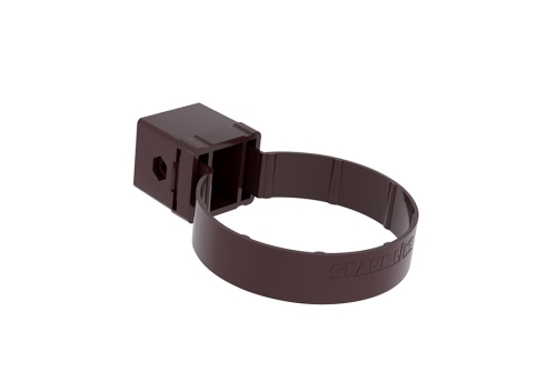 Хомут трубы Kliker ПВХ Grand Line Premium шоколадный (инд.упак.) (RAL 8017) | Металлобаза Волхонка