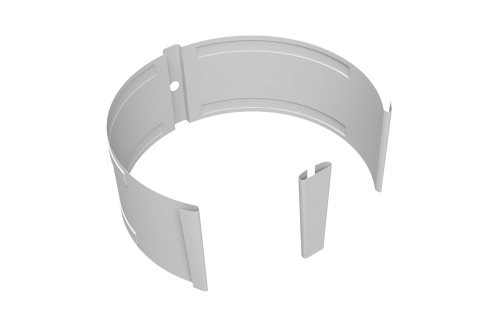 Крепление трубы круглой на кирпич Vortex Project 146мм RAL 9003 сигнальный белый | Металлобаза Волхонка