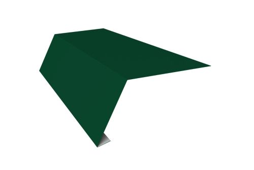 Планка карнизная для мягкой кровли 65х50 Фартук S1 карнизный 0,4 PE с пленкой RAL 6005 зеленый мох | Металлобаза Волхонка