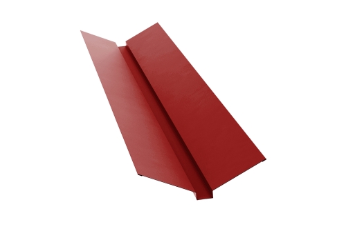Планка ендовы верхней 115х30х115 0,5 Rooftop Matte RAL 3011 коричнево-красный | Металлобаза Волхонка