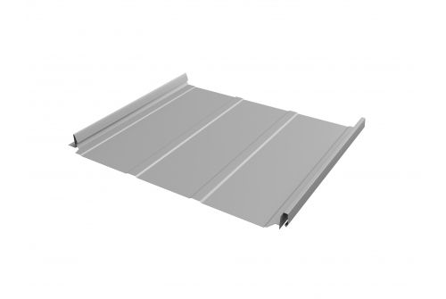 Кликфальц Pro Line 0,45 PE с пленкой на замках RAL 9006 бело-алюминиевый | Металлобаза Волхонка