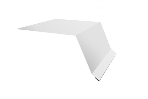 Планка капельник100х55 0,45 PE с пленкой RAL 9003 сигнальный белый | Металлобаза Волхонка