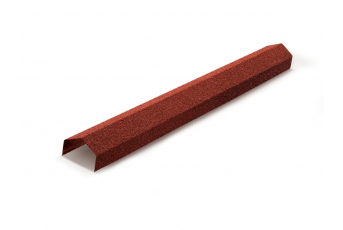 Конек ребровой, ширина 130мм Mtile красный | Металлобаза Волхонка