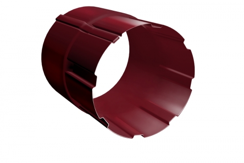 Соединитель трубы Grand Line 90 мм RAL 3005 красное вино | Металлобаза Волхонка