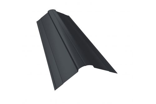 Планка конька фигурного 100x100 0,45 Drap RAL 7024 мокрый асфальт | Металлобаза Волхонка