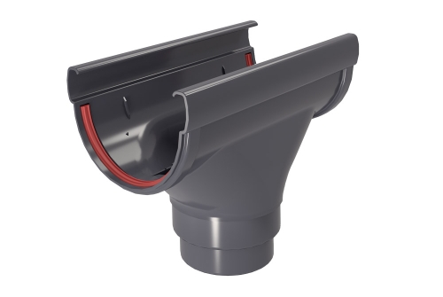 Воронка Дизайн 135 ПВХ Grand Line графит (RAL 7024) | Металлобаза Волхонка