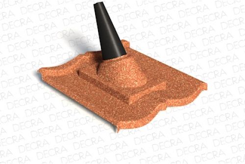 TV проходной элемент AeroDek Tradition терракотта | Металлобаза Волхонка