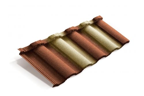 Лист Metrotile MetroRoman терракотово-желтый | Металлобаза Волхонка