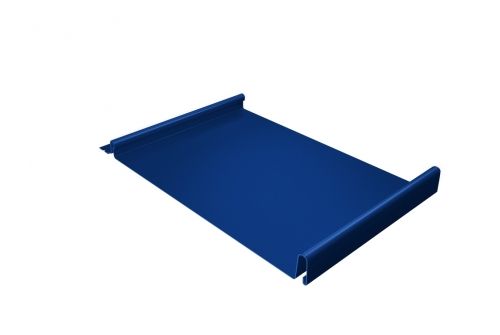 Кликфальц 0,45 PE с пленкой на замках RAL 5005 сигнальный синий | Металлобаза Волхонка