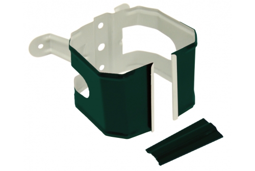 Кронштейн трубы на дерево прямоугольный Vortex RAL 6005 | Металлобаза Волхонка