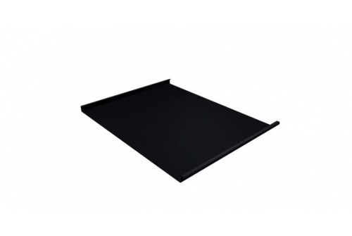 Фальц двойной стоячий Grand Line 0,5 Rooftop Matte с пленкой на замках RAL 9005 черный | Металлобаза Волхонка