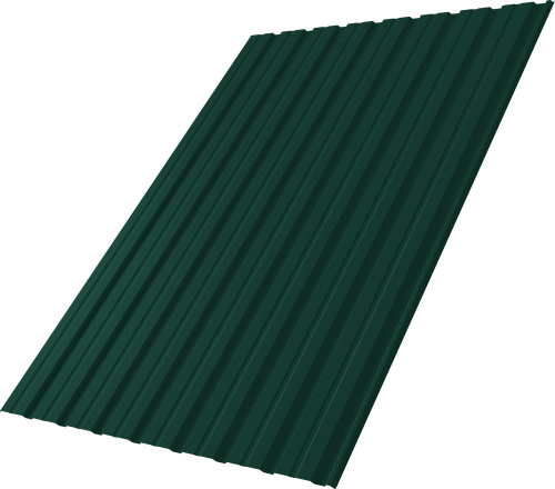 Профнастил С10R 0,4 ПЭ RAL 6005 зеленый мох | Металлобаза Волхонка
