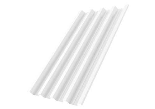 Профнастил Н60R в01 0,7 ПЭ RAL 9003 сигнальный белый | Металлобаза Волхонка