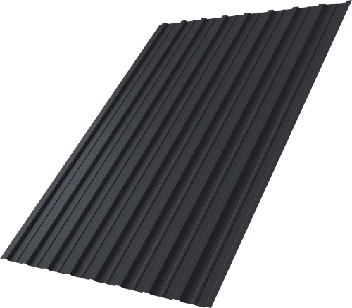 Профнастил С10A 0,5 PurPro RAL 7024 мокрый асфальт | Металлобаза Волхонка