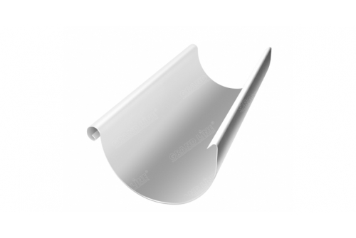 Желоб полукруглый Optima 125мм 3м RAL 9003 | Металлобаза Волхонка