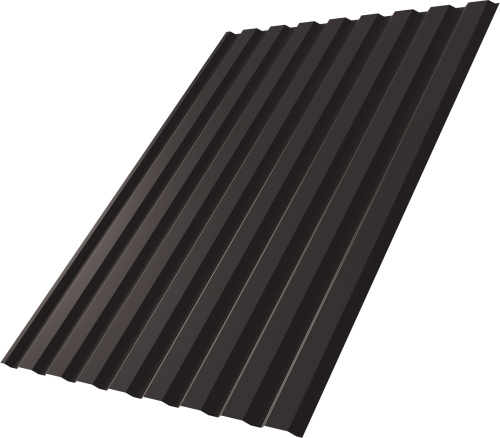 Профнастил С20A 0,5 PurPro RR 32 темно-коричневый | Металлобаза Волхонка