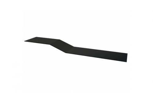 Планка крепежная фальц Grand Line 0,5 GreenCoat Pural BT с пленкой RR 23 темно-серый (RAL 7024 мокрый асфальт) | Металлобаза Волхонка