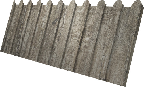 Профнастил С8A в02 фигурный 0,45 Принт Элит Северное дерево TwinColor | Металлобаза Волхонка