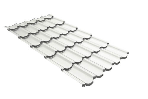 Металлочерепица квинта плюс 0,45 RAL 9003 сигнальный белый | Металлобаза Волхонка