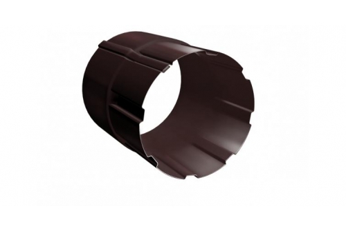 Соединитель трубы Grand Line 100 мм RAL 8017 шоколад | Металлобаза Волхонка