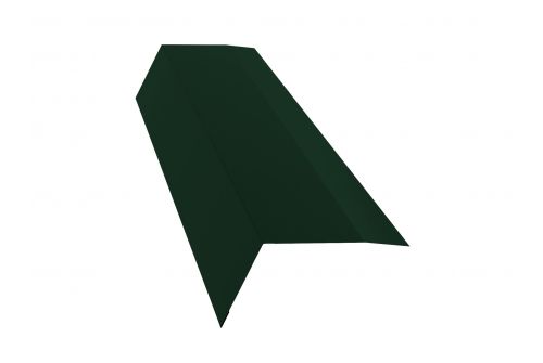 Планка карнизная 100х65 0,5 GreenCoat Pural BT с пленкой RR 11 темно-зеленый (RAL 6020 хромовая зелень) | Металлобаза Волхонка