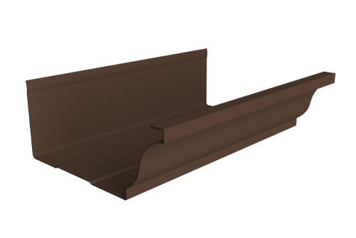 Желоб прямоугольный Vortex Project 210 мм 3м RAL 8017 шоколад | Металлобаза Волхонка