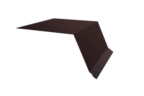 Планка капельник100х55 0,5 GreenCoat Pural BT с пленкой RR 887 шоколадно-коричневый (RAL 8017 шоколад) | Металлобаза Волхонка