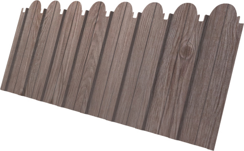 Профнастил C10A фигурный 0,45 Принт Элит Беленый дуб TwinColor | Металлобаза Волхонка