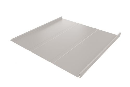 Фальц двойной стоячий Line Grand Line 0,5 GreenCoat Pural BT, matt с пленкой на замках RR 21 светло-серый (RAL 7040 серое окно) | Металлобаза Волхонка