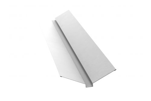Планка ендовы верхней 115х30х115 0,4 PE с пленкой RAL 9003 сигнальный белый | Металлобаза Волхонка