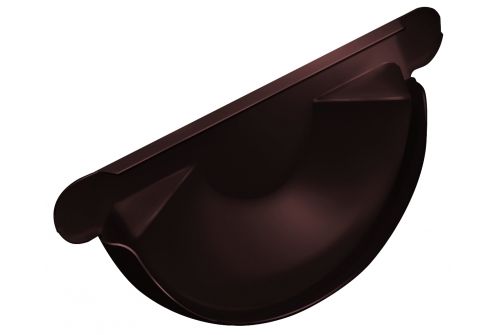 Заглушка торцевая универсальная Grand Line 150 мм RAL 8017 шоколад | Металлобаза Волхонка