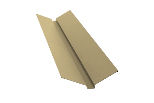 Планка ендовы верхней 115х30х115 0,45 PE с пленкой RAL 1014 слоновая кость | Металлобаза Волхонка