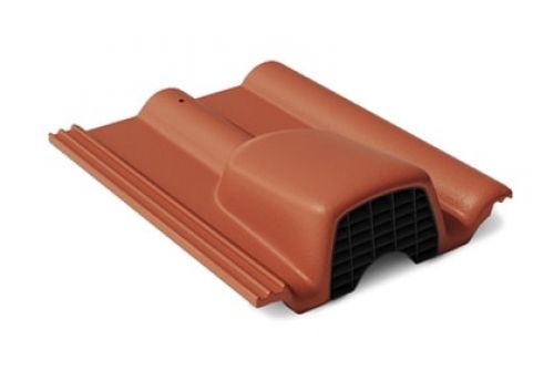 Вентиляционная черепица Braas Франкфуртская красный | Металлобаза Волхонка