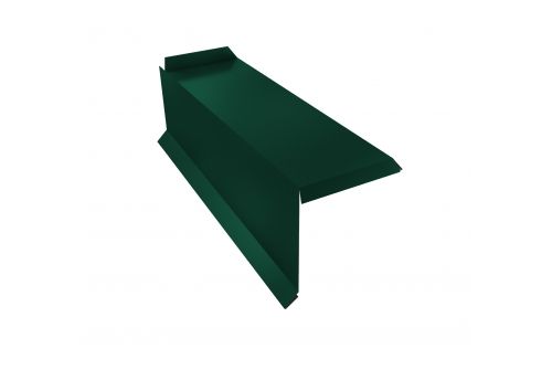 Планка торцевая сегментная 30мм Левая 0,5 Velur RAL 6005 зеленый мох | Металлобаза Волхонка